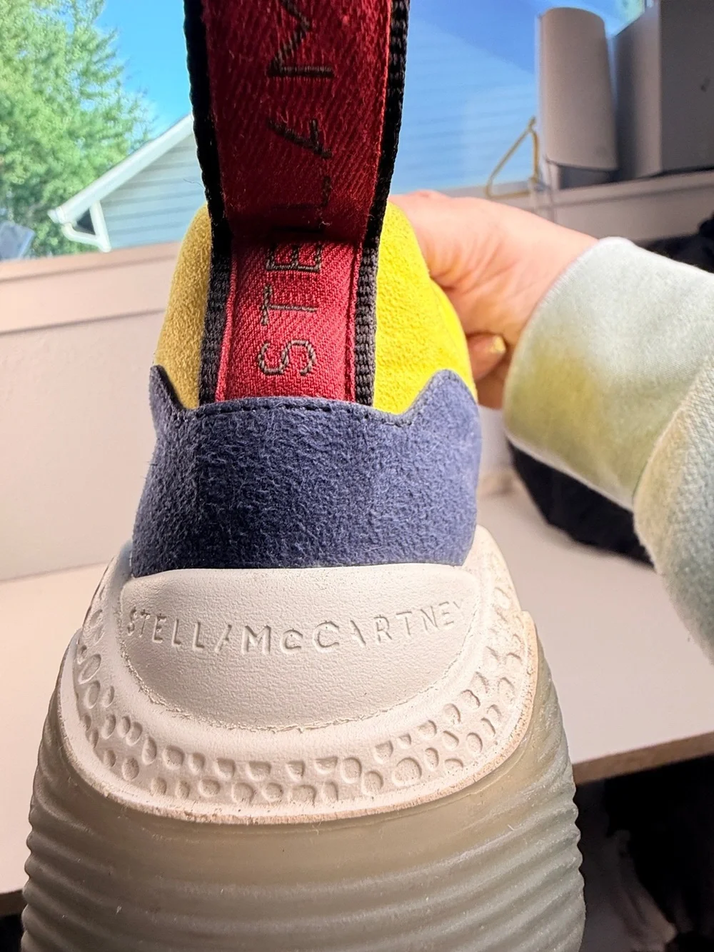 Stella McCartney Eclypse Sneakers Size 35 Multicolor Velcro Platform Chunky